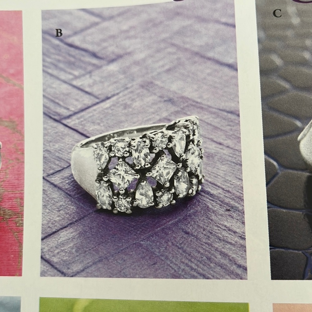 Silpada Sterling silver and cubic zirconia Cosmo ring